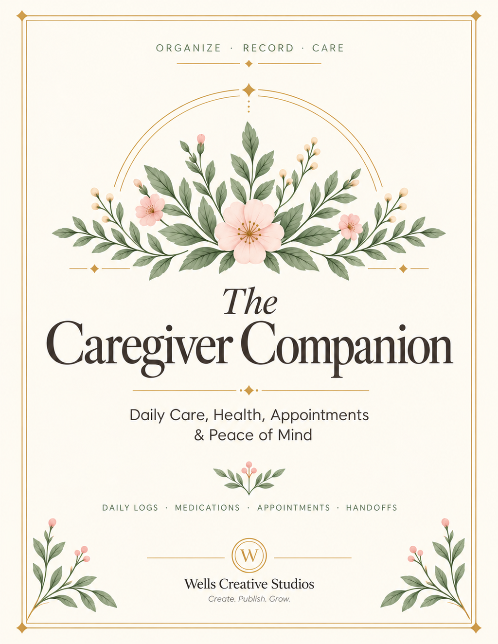 The Caregiver Companion | Printable & Fillable Caregiver Planner