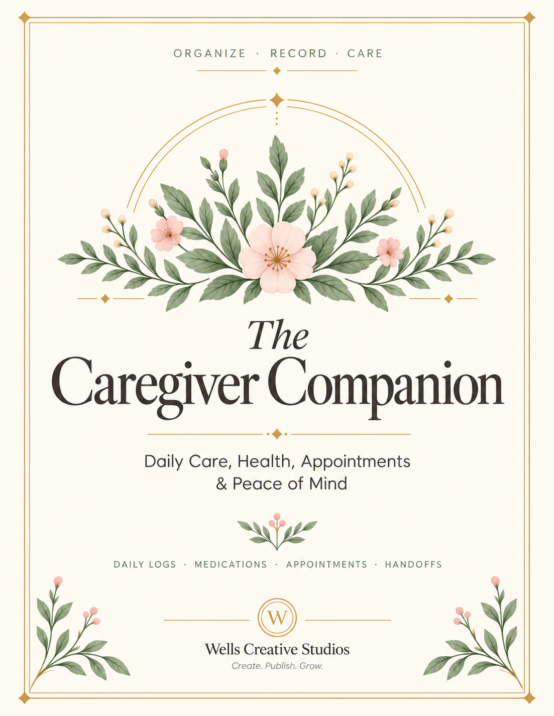 The Caregiver Companion | Printable & Fillable Caregiver Planner