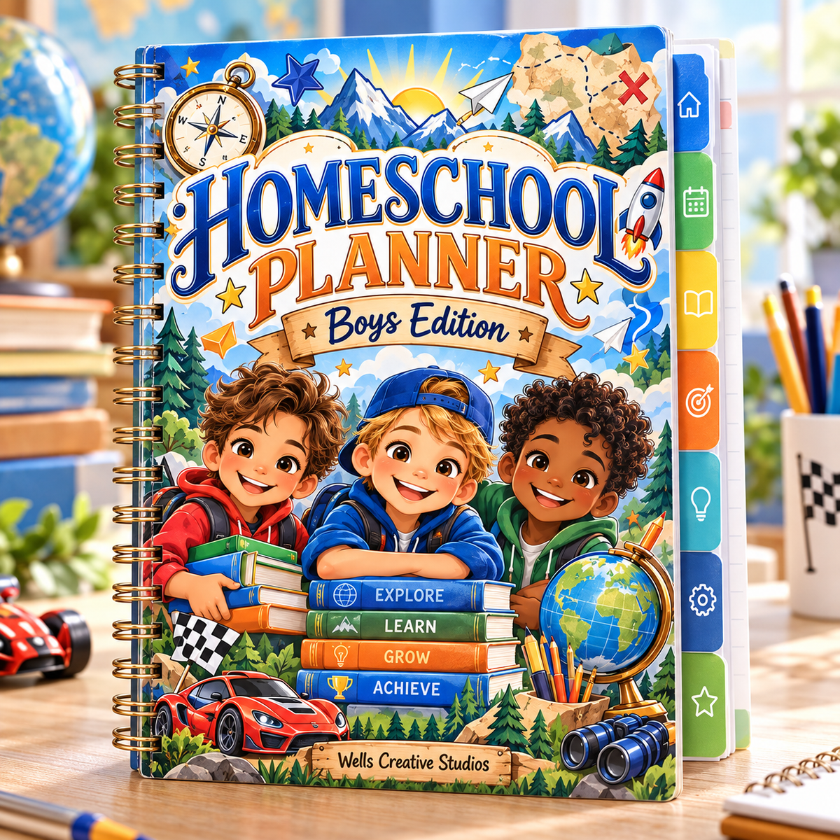 Homeschool Planner: Boys Edition
