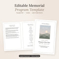 Editable Memorial Program Template