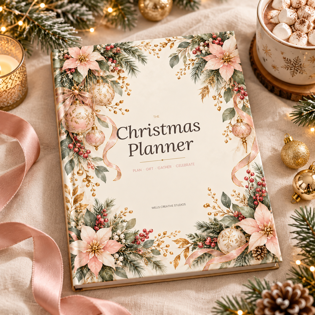 Christmas Planner Printable | Holiday Organizer | Gift List, Budget & Menu Planner | Undated PDF