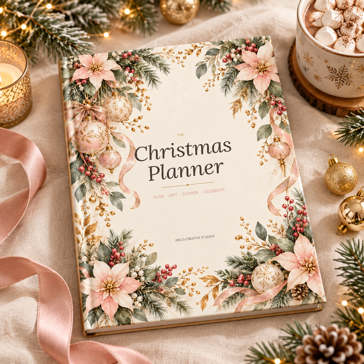 Christmas Planner Printable | Holiday Organizer | Gift List, Budget & Menu Planner | Undated PDF