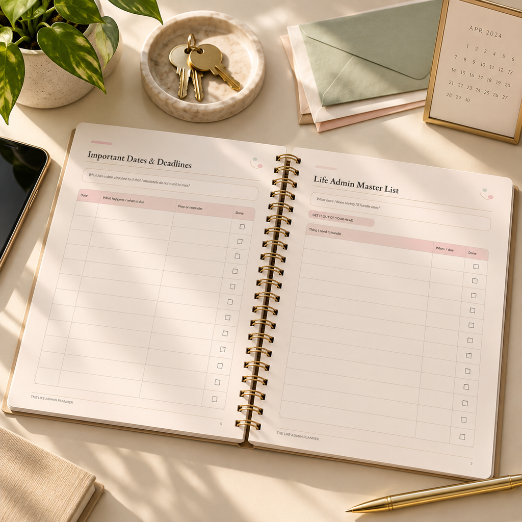 The Life Admin Planner – Fillable & Printable PDF | All the Little Things I Need to Remember